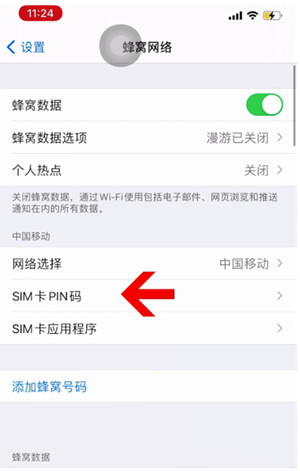 勐腊苹果14维修网分享如何给iPhone14的SIM卡设置密码 